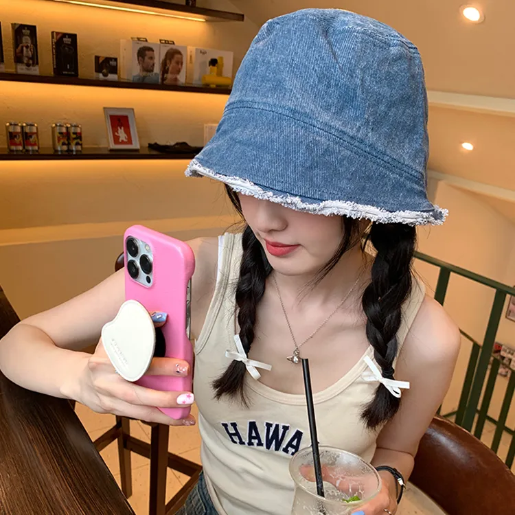 Yalu Polyester Bucket Hats Unisex-11
