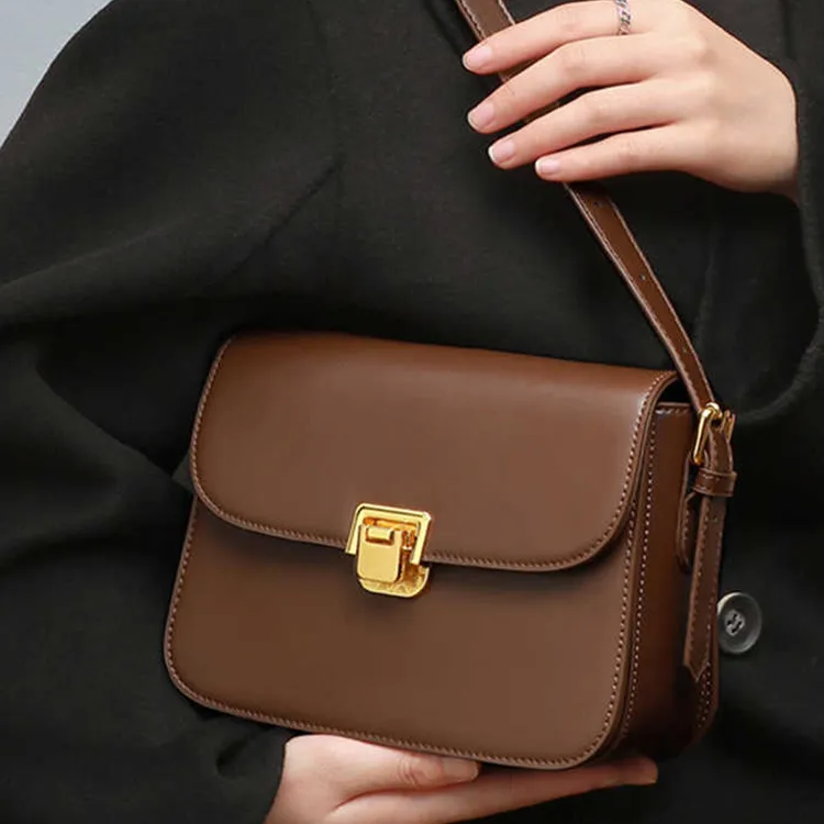 Yalu PU Crossbody Bag, Shoulder Bag Regular Women's Black/Coffee/White/Brown/Khaki-3