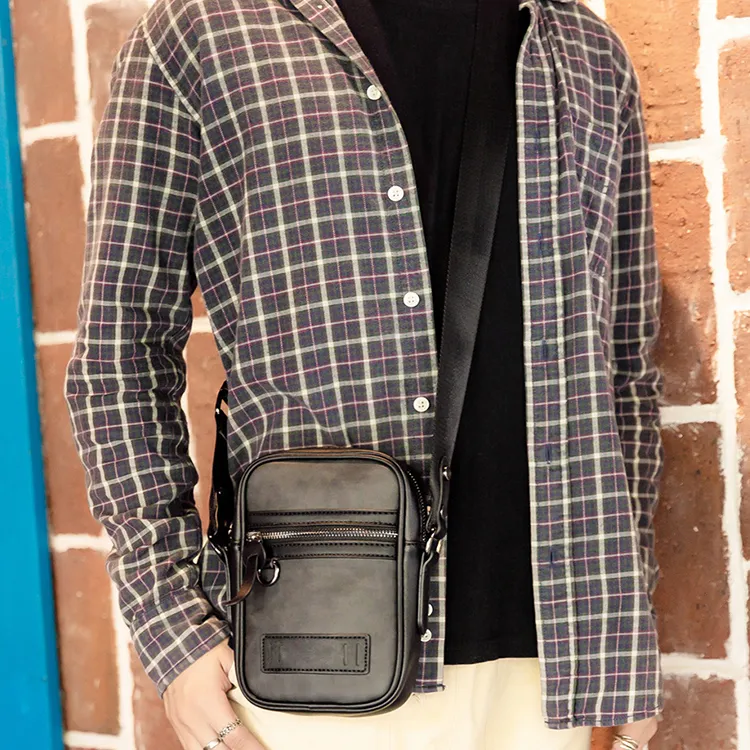 Yalu PU With Polyester Shoulder Bag, Crossbody Bag Unisex Multicolor-6