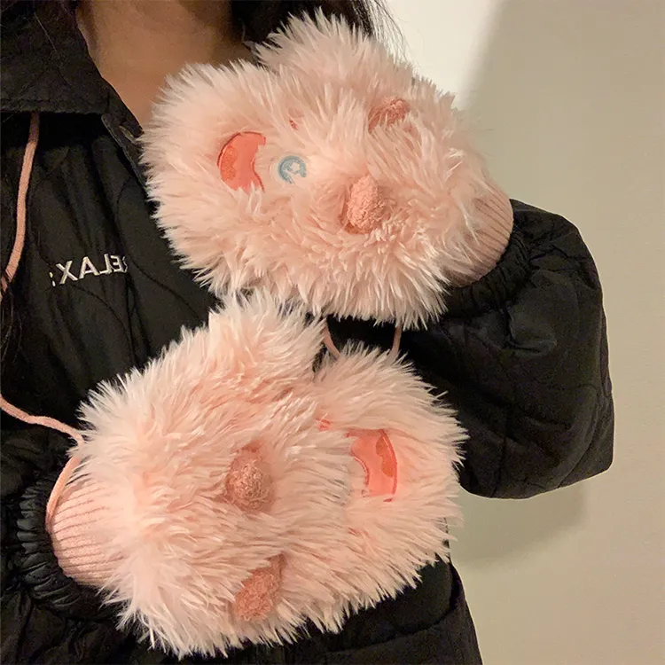 Yalu Polyester Knit Gloves Unisex Gift Box Set-2