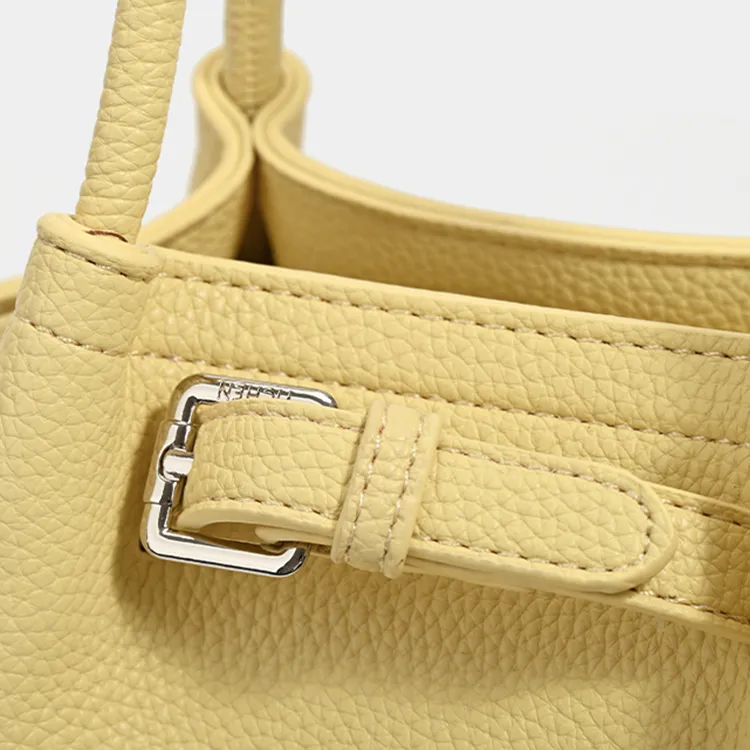 Yalu PU Crossbody One Shoulder Handbag Women's Yellow-1