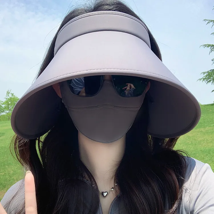 Yalu Elastane Sun Protection Hats Women's-7