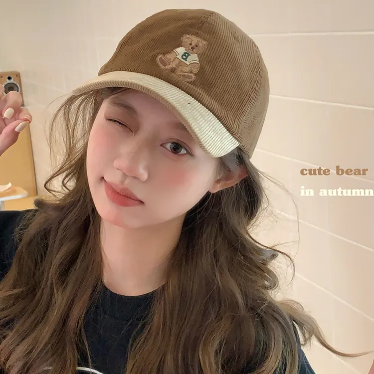 Yalu Corduroy Baseball Caps Unisex-16
