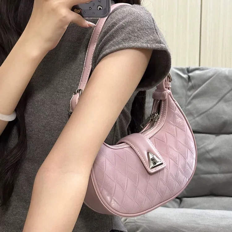 Yalu PU Portable Crossbody Bag, Shoulder Bag Regular Women's Ecru/Pink/Black-5