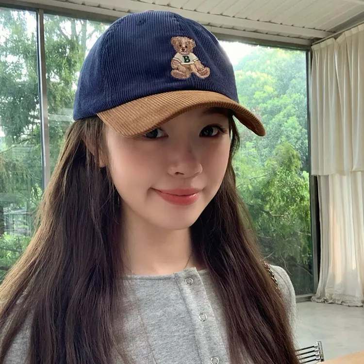 Yalu Corduroy Baseball Caps Unisex-4