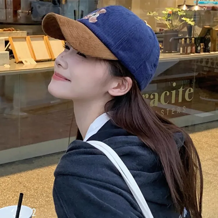 Yalu Corduroy Baseball Caps Unisex-5