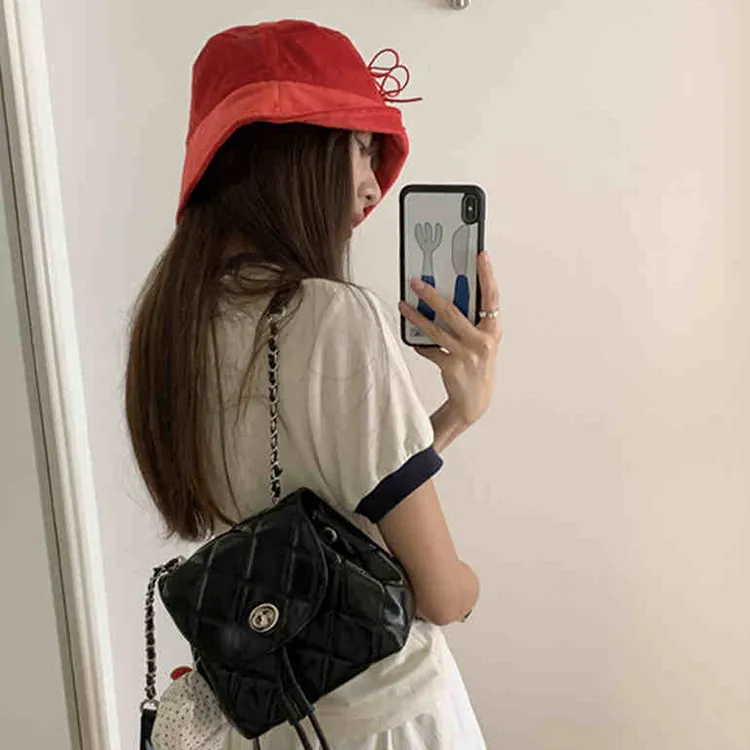 Yalu Polyester With PU Backpack Women's Multicolor-11