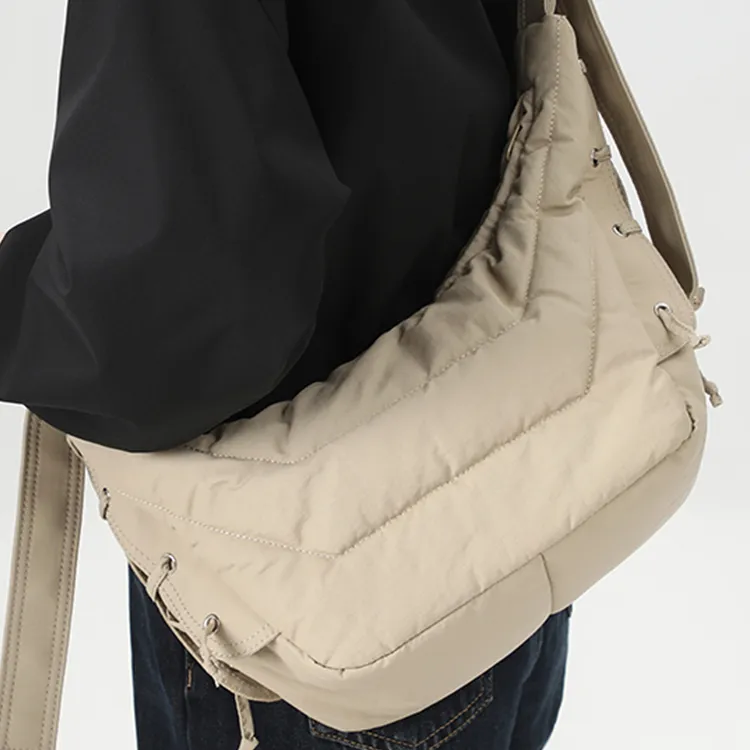 Yalu Oxford Portable Crossbody Bag, Shoulder Bag Regular Unisex Black/Coffee/Apricot-16