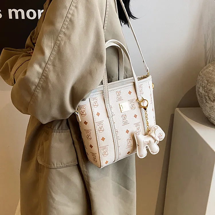 Yalu PU Tote Handbag Shoulder Bag Crossbody Bag Women's Brown/White/Pink/Black-11