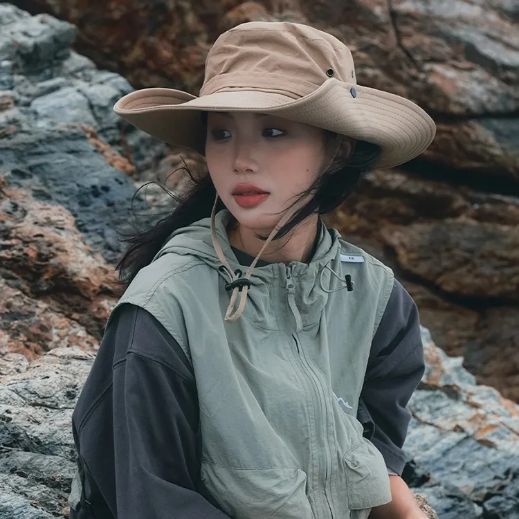 Yalu Polyester Bucket Hats Unisex-12