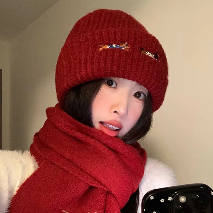 Yalu Polyester Beanies Unisex Gift Box Set-7
