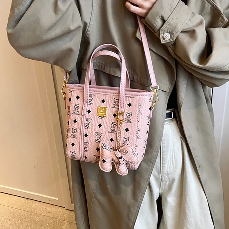 Yalu PU Tote Handbag Shoulder Bag Crossbody Bag Women's Brown/White/Pink/Black-17
