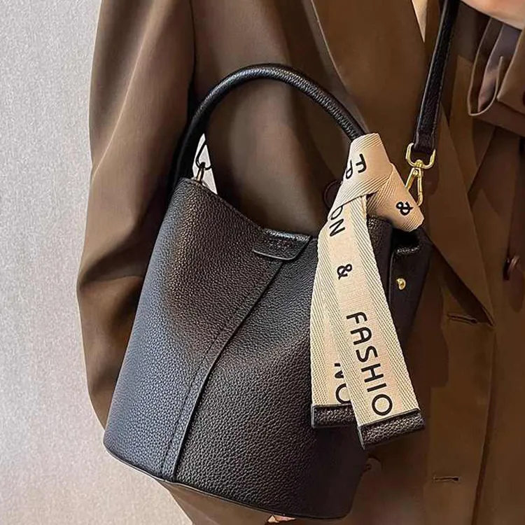 Yalu Polyester With PU Bucket Bag Handbag Women's Multicolor-1