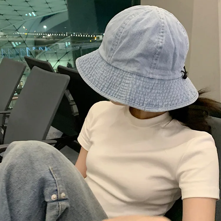 Yalu Polyester Bucket Hats Unisex-13
