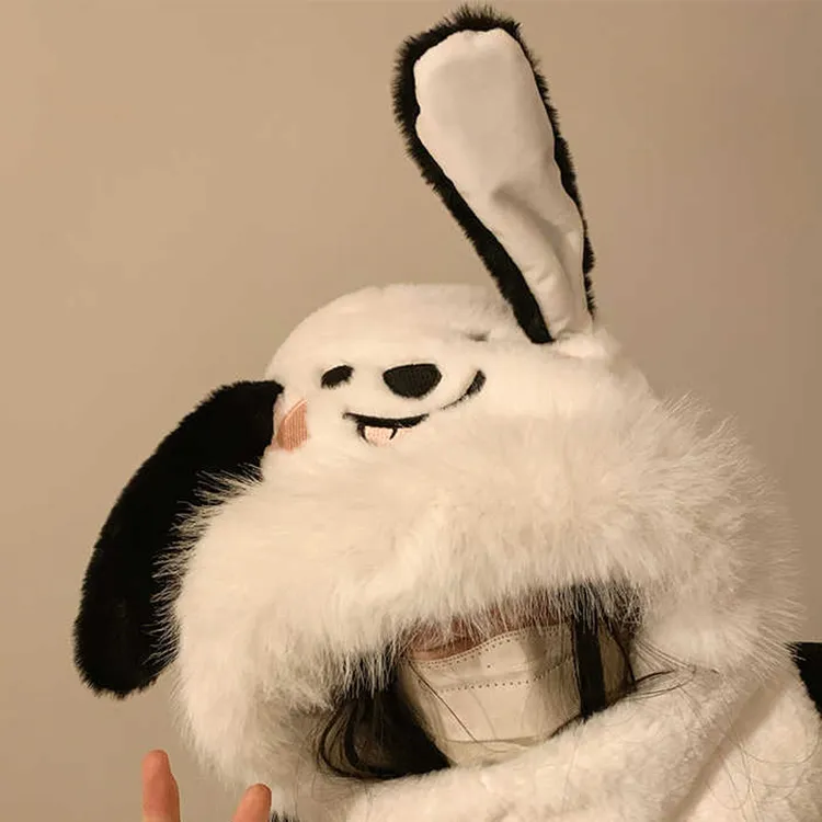 Yalu Polyester Hoods & Plush Hats Unisex Gift Box Set-1