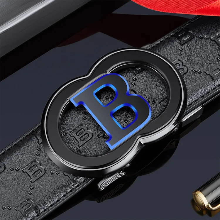 Yalu Cow Leather Belts Men's Width 3.5CM-4