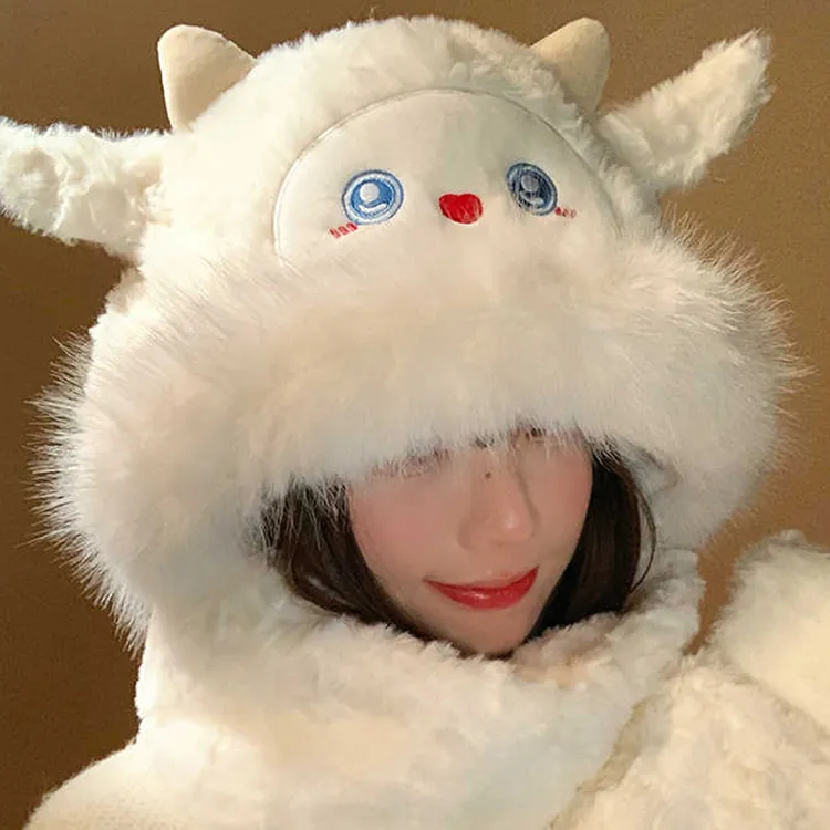 Yalu Polyester Hoods & Plush Hats Unisex-4
