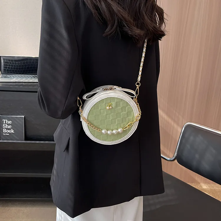 Yalu PU One Shoulder Handbag, Crossbody Bag Women's Black/White/Green/Khaki/Pink-9