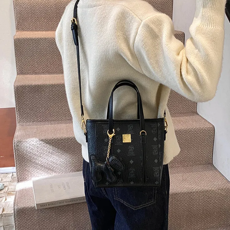 Yalu PU Tote Handbag Shoulder Bag Crossbody Bag Women's Brown/White/Pink/Black-23