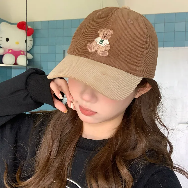 Yalu Corduroy Baseball Caps Unisex-17
