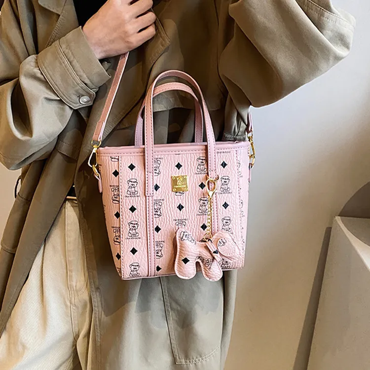 Yalu PU Tote Handbag Shoulder Bag Crossbody Bag Women's Brown/White/Pink/Black-16