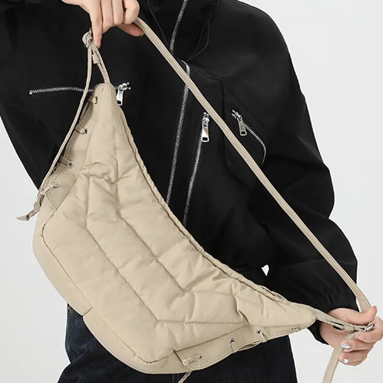 Yalu Oxford Portable Crossbody Bag, Shoulder Bag Regular Unisex Black/Coffee/Apricot-17