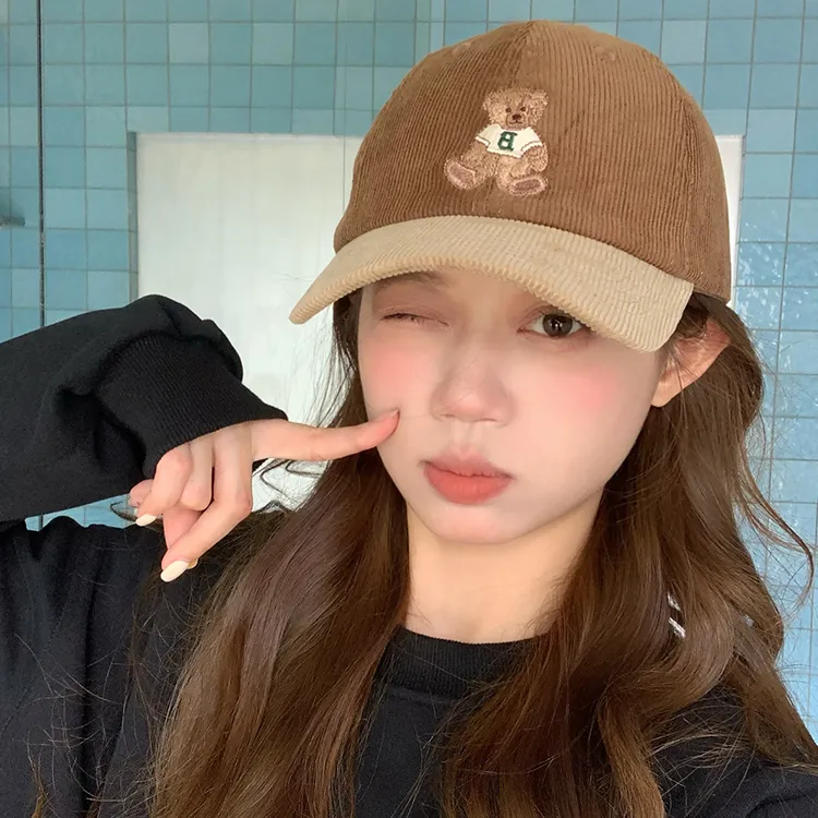 Yalu Corduroy Baseball Caps Unisex-13