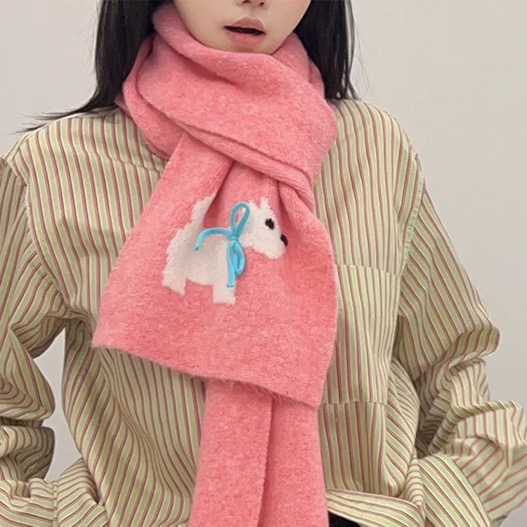 Yalu Polyester Knit Scarves Unisex Gift Box Set-3