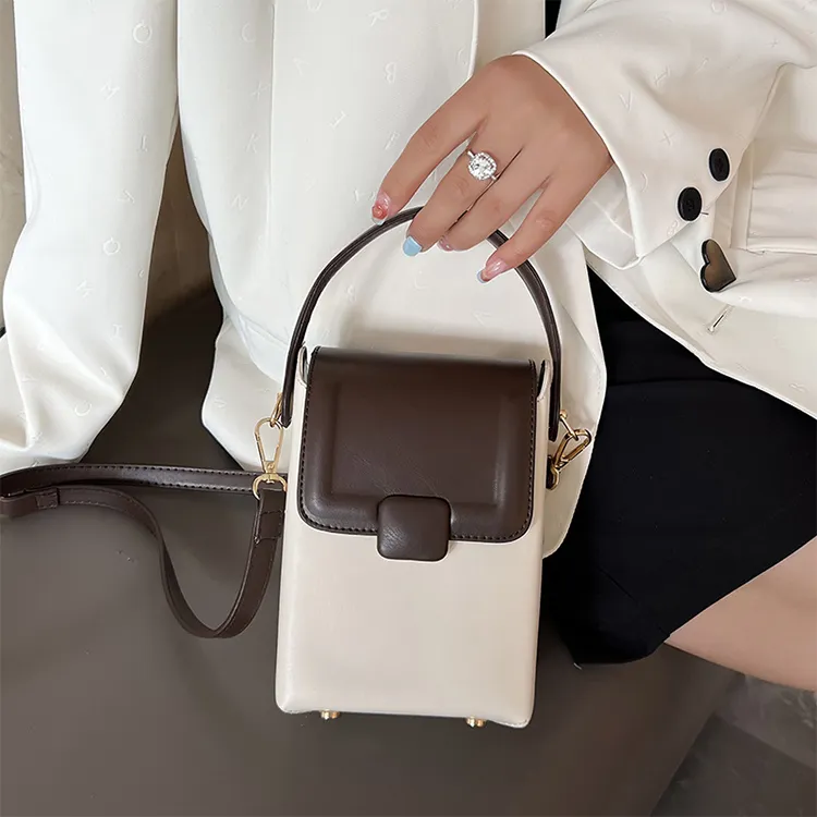 Yalu PU Shoulder Bag, Crossbody Bag, Handbag Regular Women's Black/Ecru/Green/Brown/Coffee-8