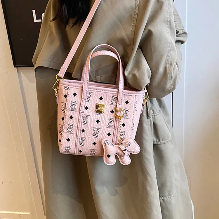 Yalu PU Tote Handbag Shoulder Bag Crossbody Bag Women's Brown/White/Pink/Black-18
