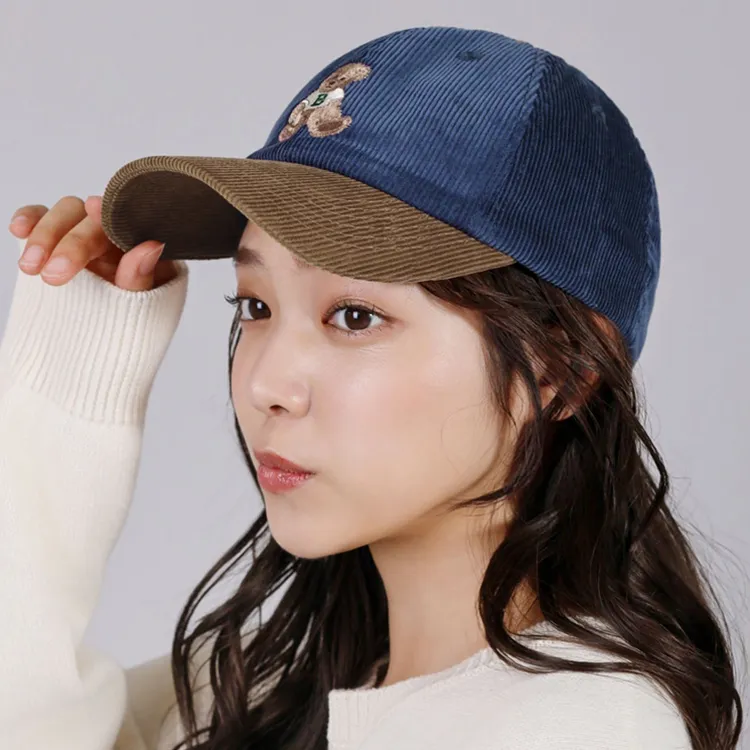 Yalu Corduroy Baseball Caps Unisex-3