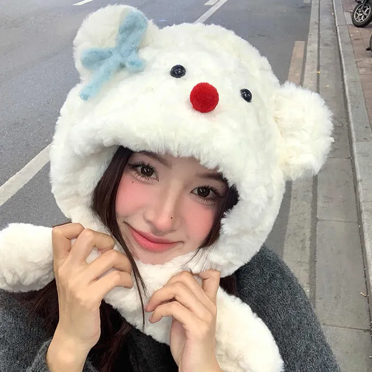 Yalu Polyester Hoods & Plush Hats Unisex Gift Box Set-5
