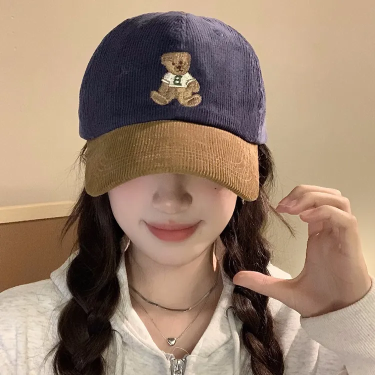 Yalu Corduroy Baseball Caps Unisex-6