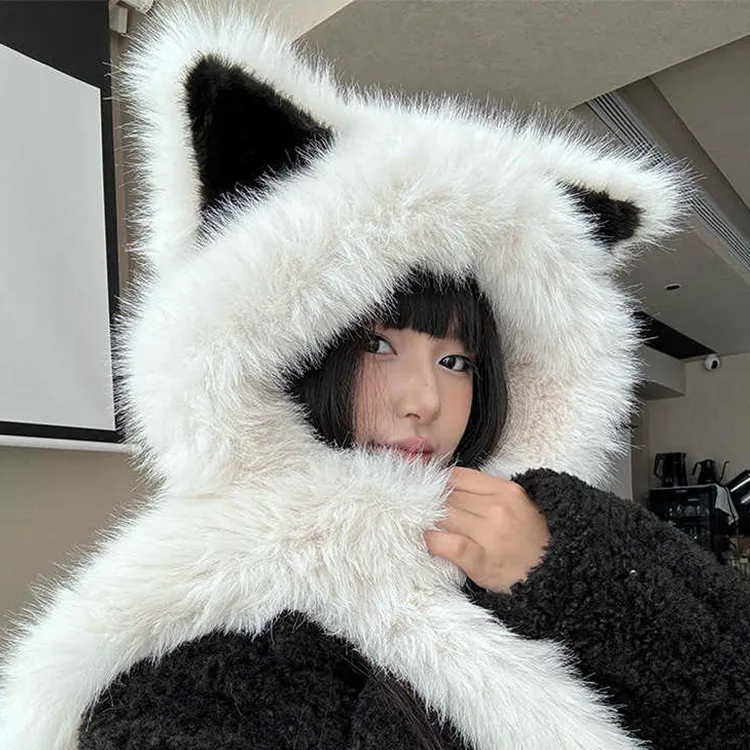 Yalu Polyester Hoods & Plush Hats Unisex Gift Box Set-5