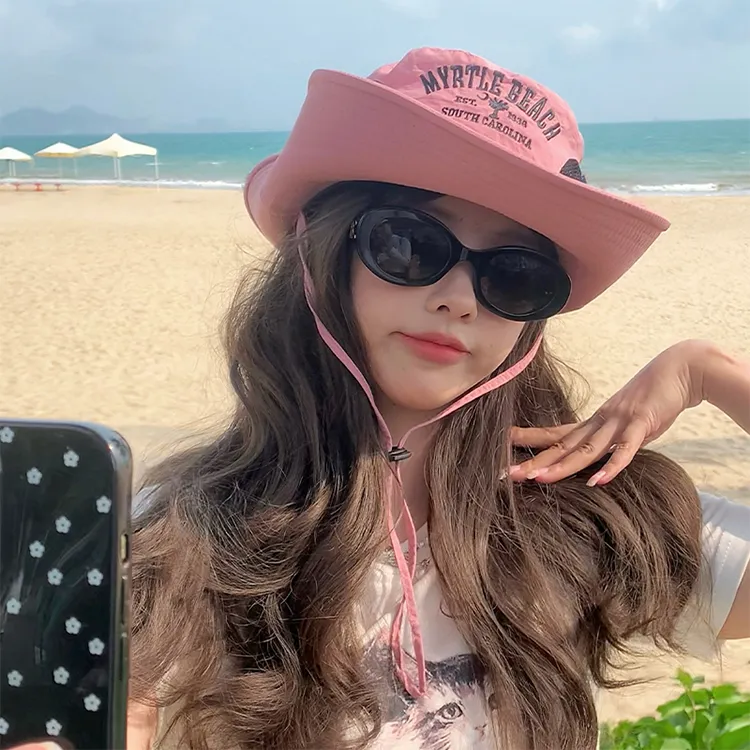 Yalu Polyester Bucket Hats Unisex-15