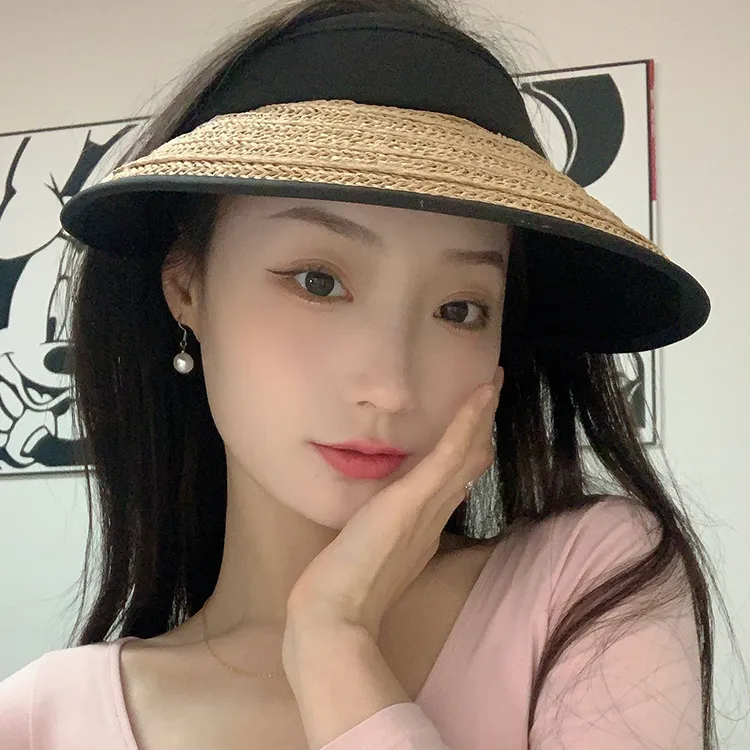 Yalu Straw Woven Sun Protection Hats Unisex-5