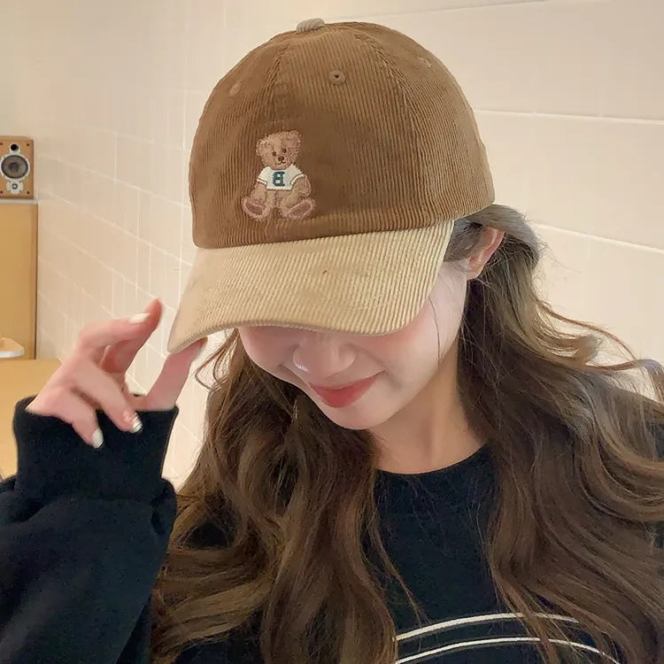 Yalu Corduroy Baseball Caps Unisex-15