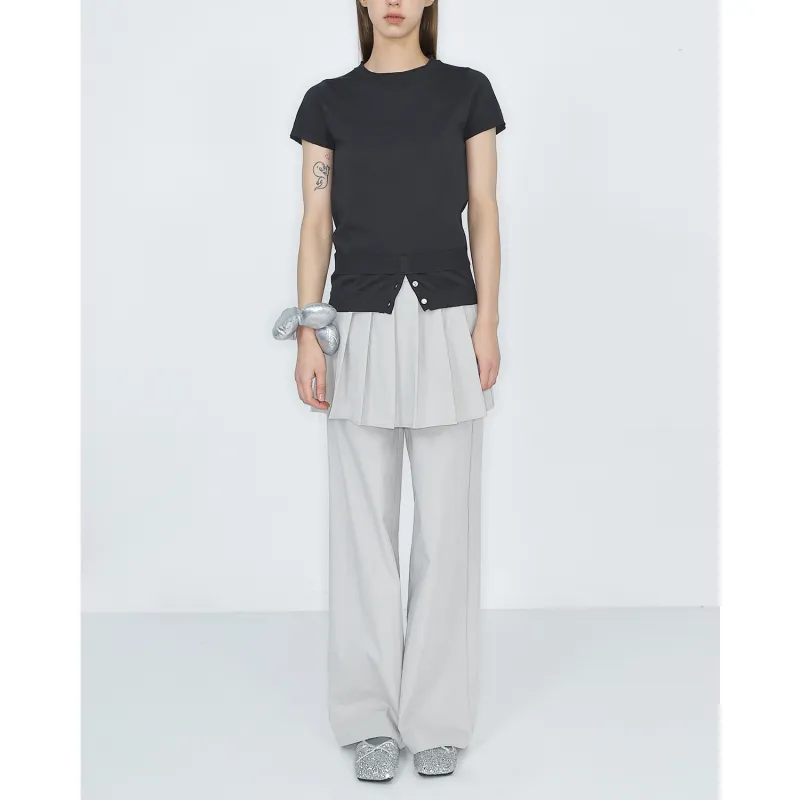 J.DE LUMIERE Casual Pants Women's Light Gray-1
