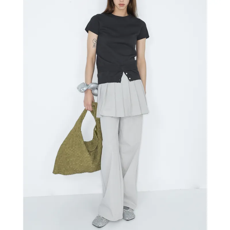 J.DE LUMIERE Casual Pants Women's Light Gray-5