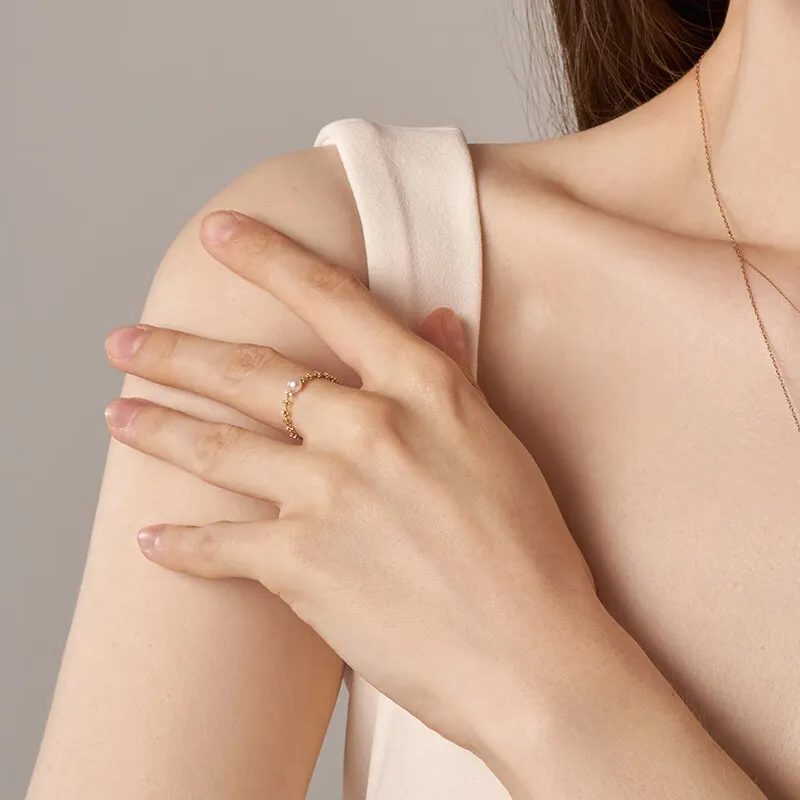 COF Saltwater Pearl Rings Women's-2