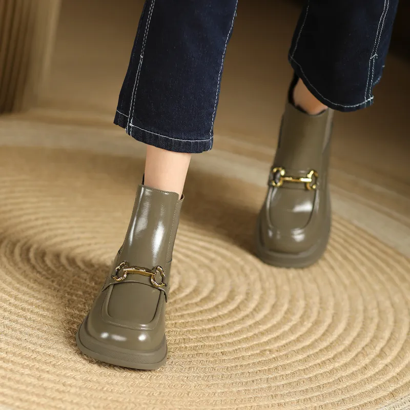 WESTLINK Short Chelsea Boots 3.2cm Women's-9