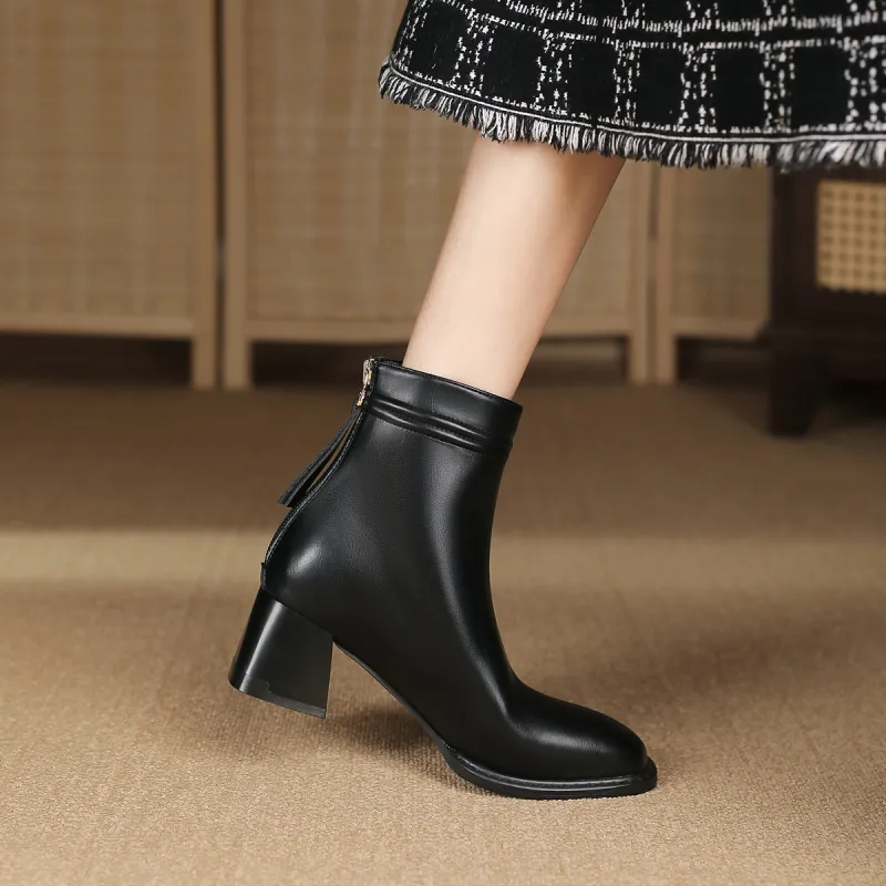 WESTLINK Ankle Boots 5.2cm Women's Black-4