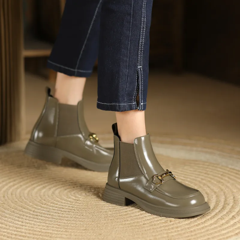 WESTLINK Short Chelsea Boots 3.2cm Women's-10