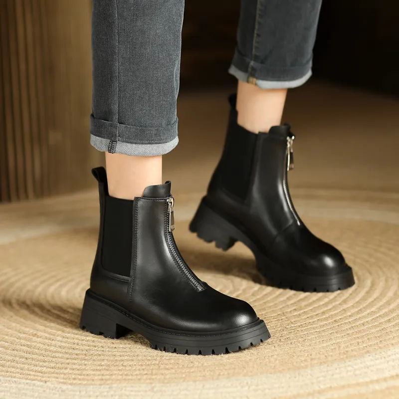 WESTLINK Short Chelsea Boots 5.0cm Women's Black-2