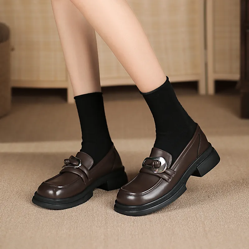 WESTLINK Loafers 4.0cm Women's Brown-4
