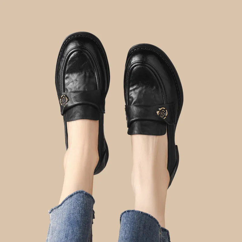 WESTLINK Loafers 4cm Women's Black-1