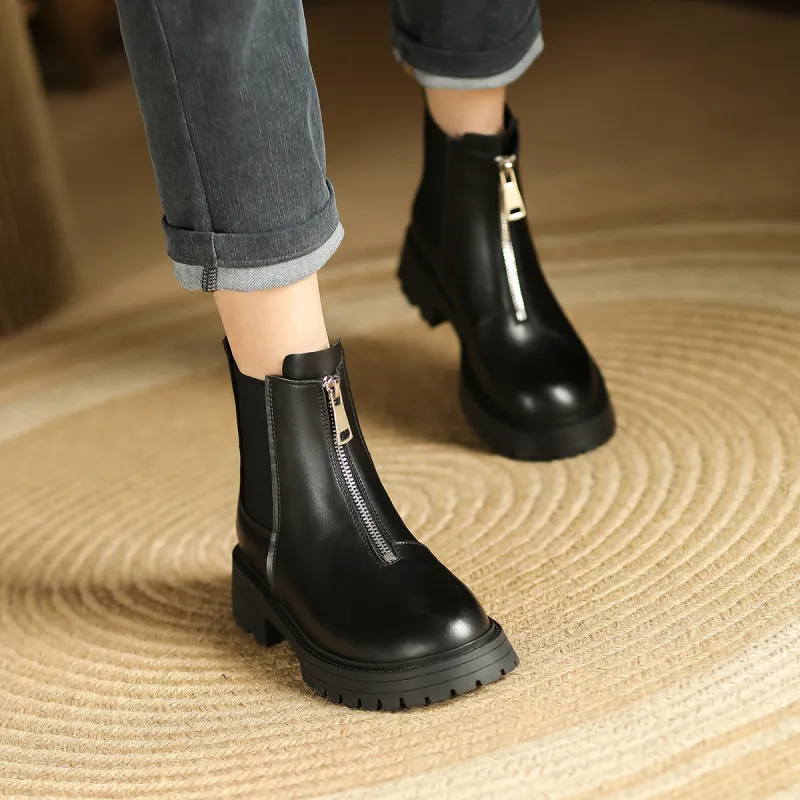 WESTLINK Short Chelsea Boots 5.0cm Women's Black-1
