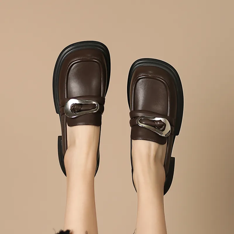 WESTLINK Loafers 4.0cm Women's Brown-1