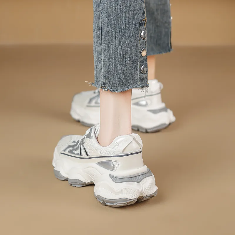 WESTLINK Breathable Lightweight Height Increasing Low Top Chunky Sneakers Women's-8