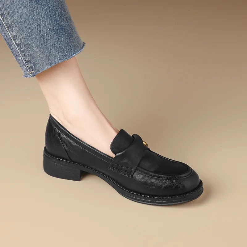WESTLINK Loafers 4cm Women's Black-3